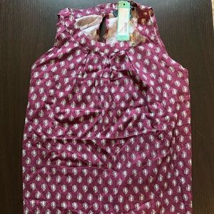 Alice Blue key-hole top